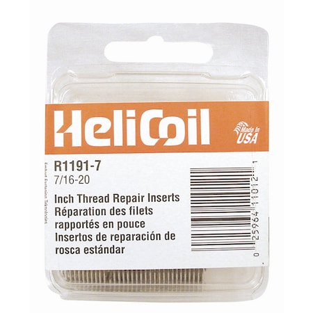 Emhart Teknologies Helical Insert, 3/8"-24 Thrd Sz, 12 PK R1191-6
